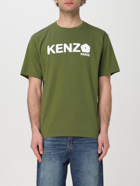 Tシャツ・カットソー KENZO Men T-shirt Kaki FE55TS2714SG 51 Kenzo Outlet: T-shirt men - Kaki | Kenzo t-shirt