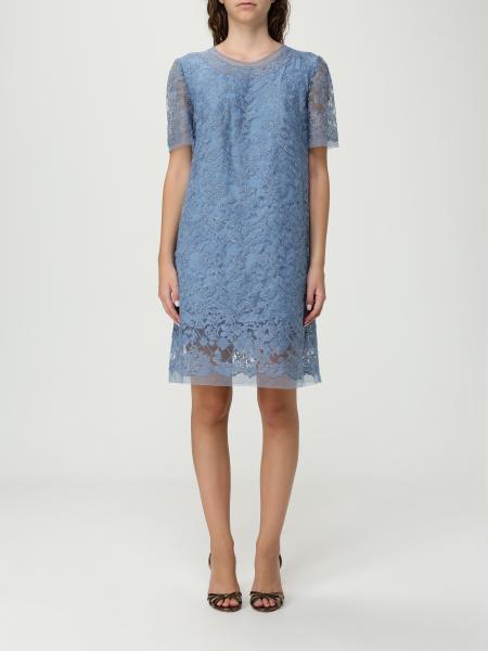 ワンピース ERMANNO SCERVINO Woman Dress Gnawed Blue D472Q357EQC S4217 Ermanno Scervino Dress Woman Color Gnawed Blue | ModeSens