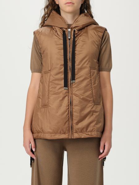 アウターその他 MAX MARA THE CUBE Woman Waistcoat Brown 2429296064600 051 Max Mara The Cube Outlet: Waistcoat woman - Brown | Max Mara