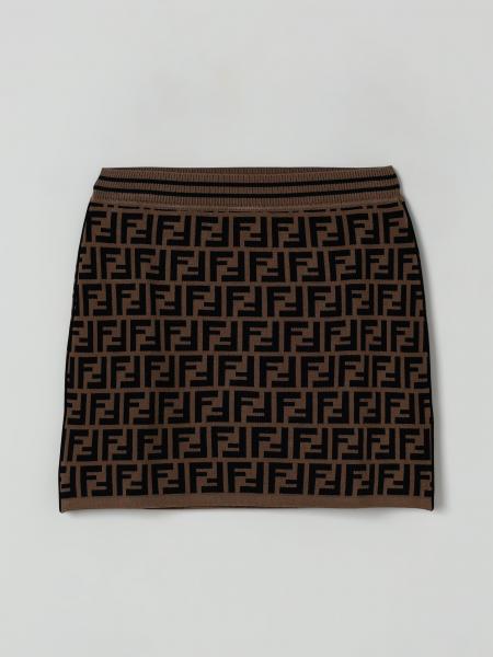 FF Viscose Knit Pencil Skirt Fendi