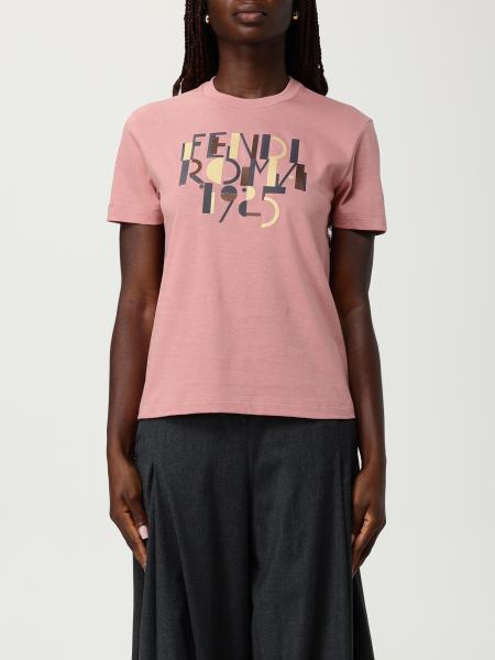 Logo in cotone con logo anniversario Fendi