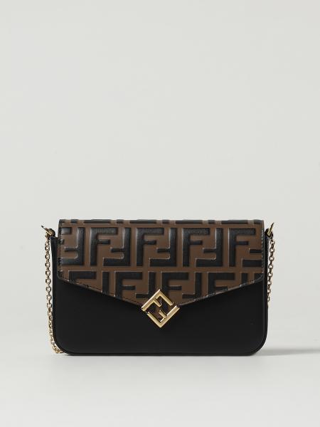 Wallet On Chain FF Diamonds Fendi in pelle