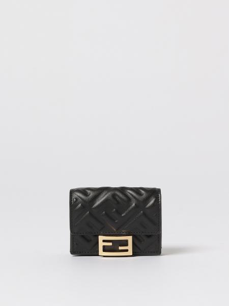 Portafoglio Baguette Micro FF Fendi in nappa