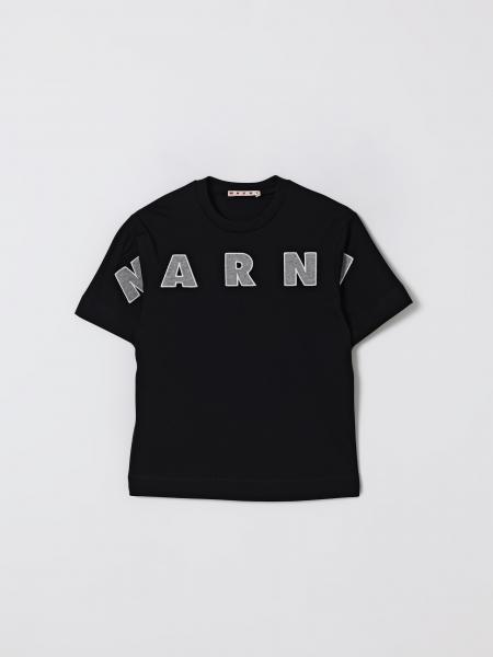 T-shirt in cotone con logo Marni