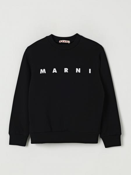 Cotton Logo Crewneck Sweatshirt Marni