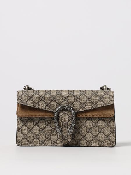 Borsa Dionysus Medium Gucci in tessuto GG Supreme e camoscio