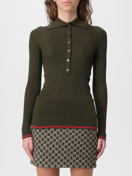 Polo in cashmere e seta Gucci