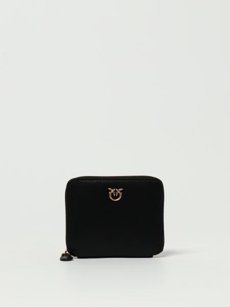 Pinko Zip-Around Square Leather Wallet