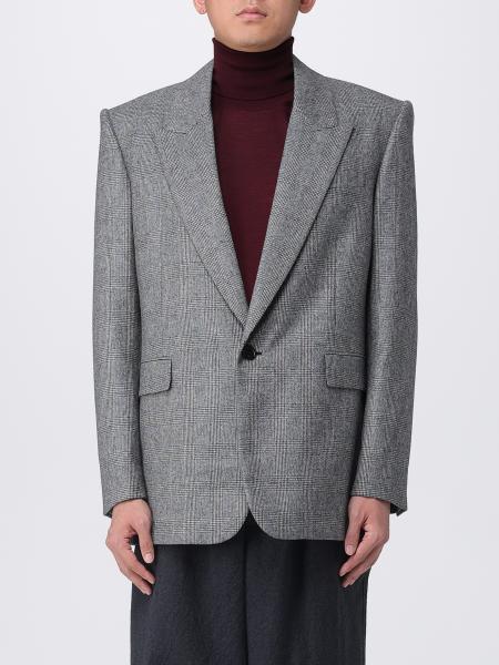 Prince of Wales Wool Blazer Saint Laurent