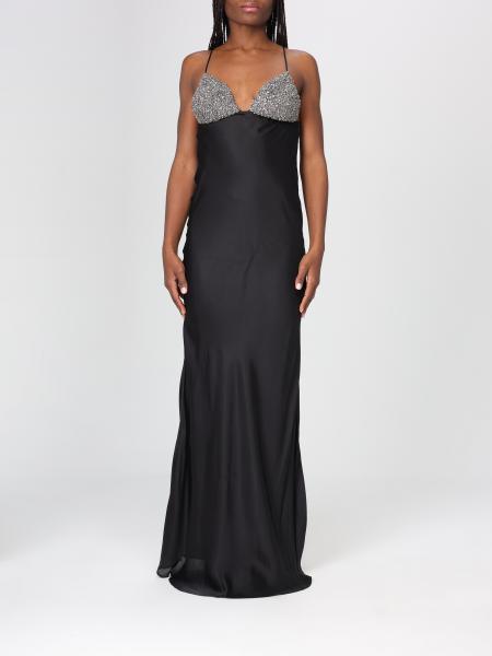 Lungo senza maniche coppe strass