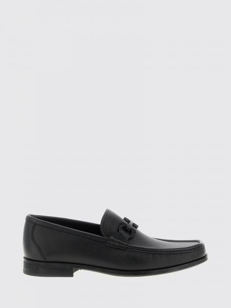 Gancini Grained Leather Loafer Ferragamo