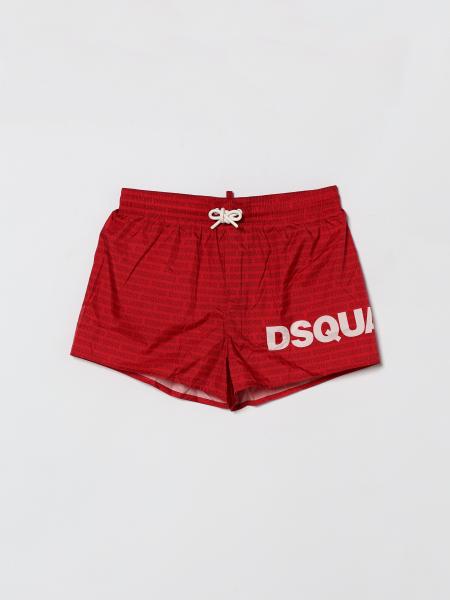 Swimsuit with All Over Logo DsQuared2