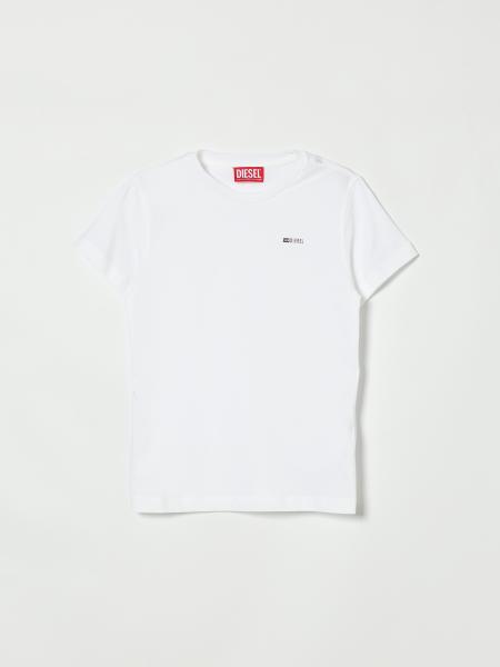 Cotton T-shirt with Mini Logo Diesel