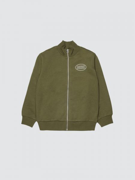 Cotton Zip-Up Sweatshirt Diesel