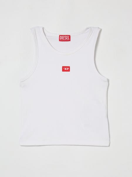 Cotton Tank Top with Logo Diesel