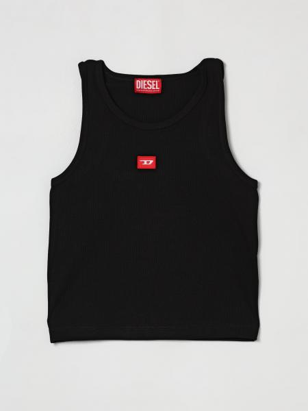 Cotton Tank Top with Logo Diesel