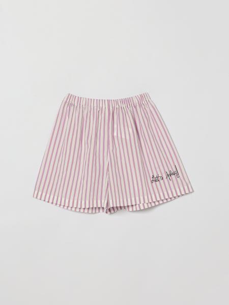 Simonetta Striped Viscose Blend Shorts