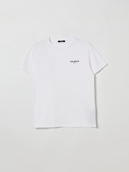 Balmain Crew Neck T-Shirt with Logo