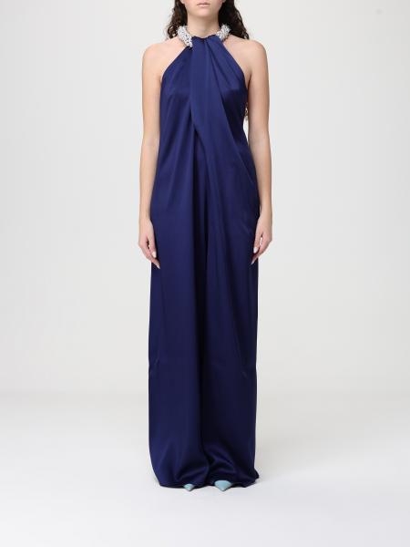 Длинное атласное платье Stella McCartney