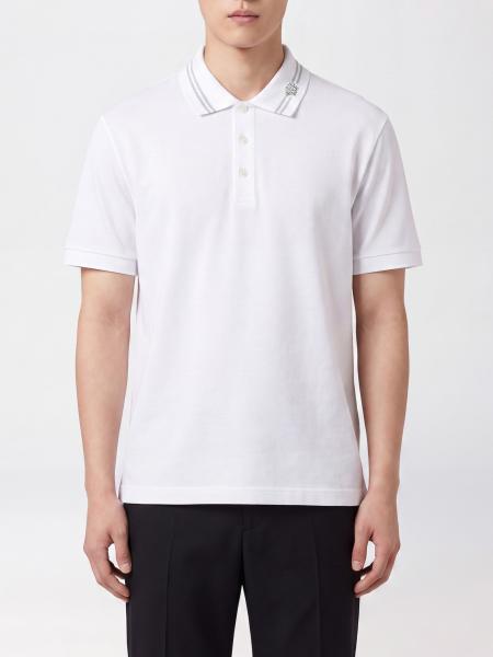 Cotton Polo Shirt with Medusa Logo Versace