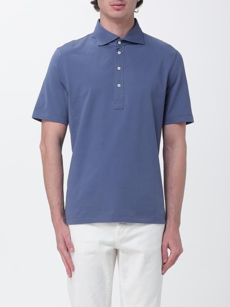 Cotton Jersey Polo Shirt Brunello Cucinelli