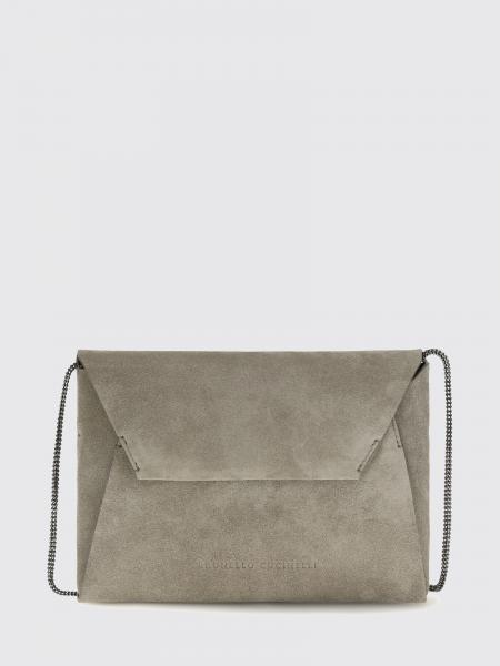 Brunello Cucinelli スエードエンベロープポーチ