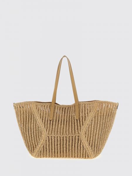 Sac BC Duo en raphia crochet Brunello Cucinelli