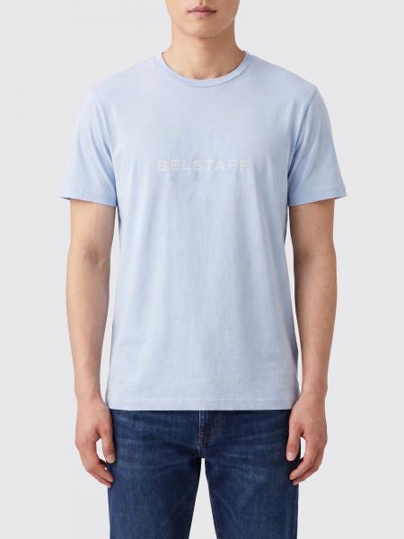 Surface Crew Neck T-Shirt with Logo Belstaff