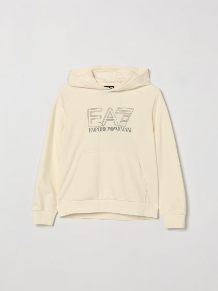Cotton Hoodie with Logo EA7