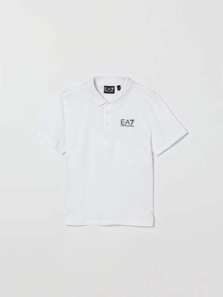 Polo en coton piqué avec logo EA7