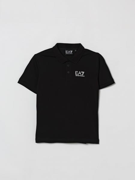 Piqué Cotton Polo Shirt with Logo EA7