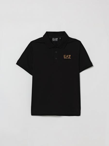 Polo en coton piqué avec logo EA7