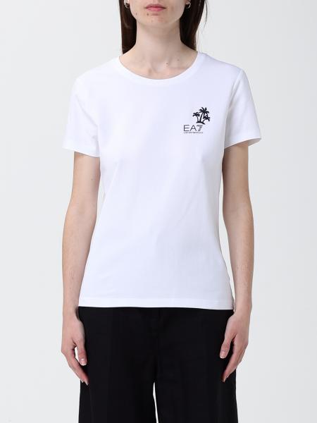Cotton T-shirt with Logo EA7