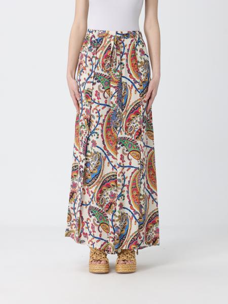 Viscose Paisley Print Pareo Trousers Etro