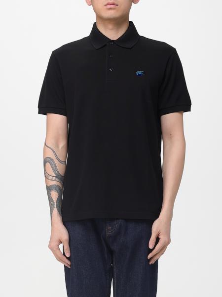 Cotton Polo Shirt With Pegaso Logo Etro