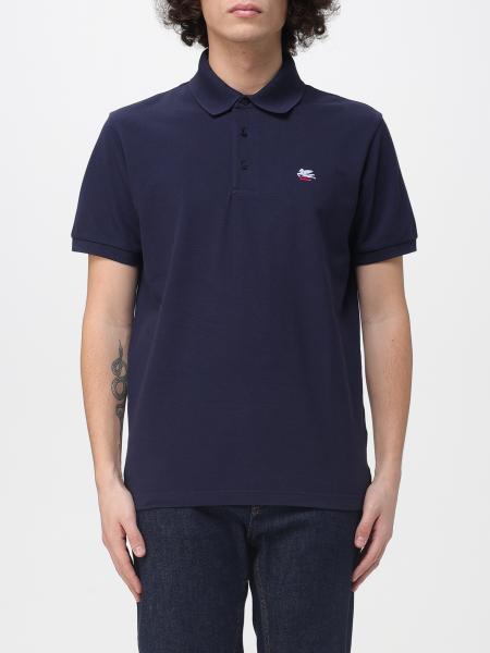 Cotton Polo Shirt With Pegaso Logo Etro