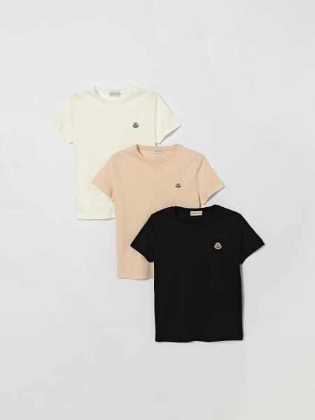 Set of 3 Moncler Cotton T-Shirts with Logo