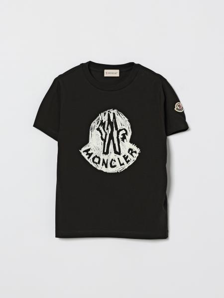 Cotton T-Shirt with Big Logo Moncler