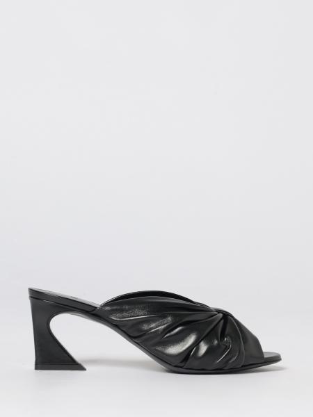 Arco Draped Nappa Mules Fendi