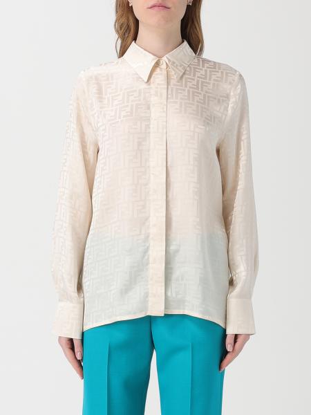 Camisa Fendi de seda con motivo FF