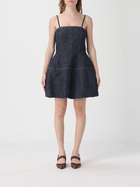 Fendi Denim Dress with FF Motif