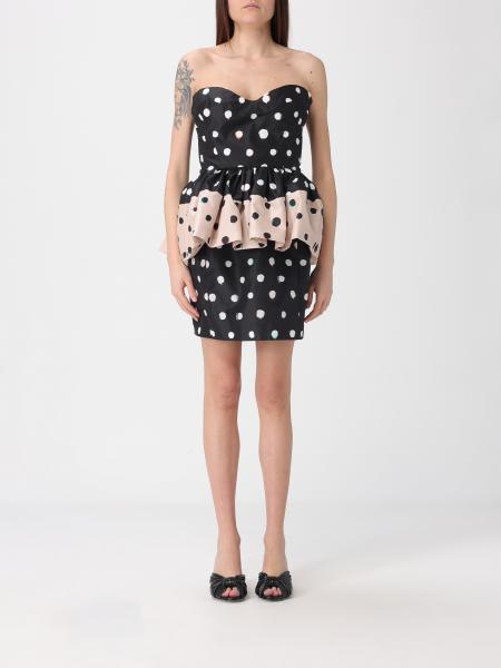 Fendi Mini Dress in Polka Dot Silk