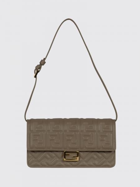 Baguette Wallet On Chain Bag Fendi in Nappa with Matelassé FF Monogram