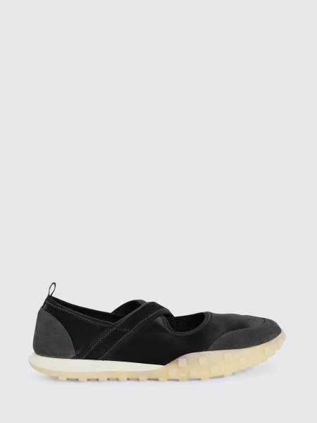 Moon Jil Sander Nylon and Suede Ballet Flats