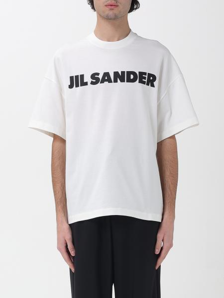 Cotton T-shirt with Logo Jil Sander