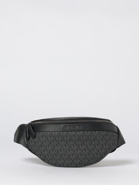 Hudson Michael Kors Coated Cotton Belt Bag with MK Monogram Print