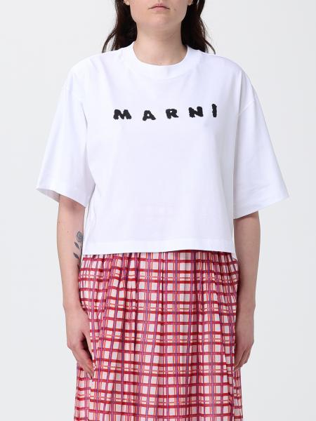 T-shirt en coton avec logo Marni