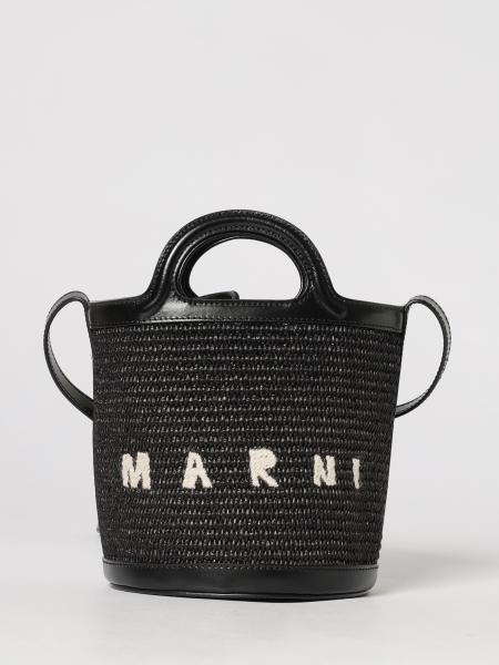 Bolso mini Tropicalia Marni de rafia y piel