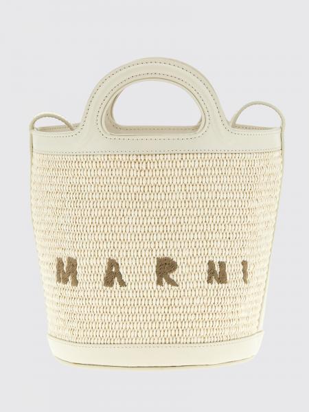 Marni Tropicalia Mini Raffia and Leather Bag