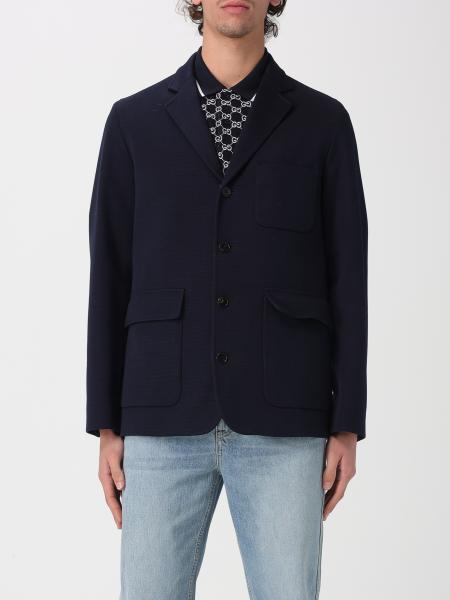 Single-Breasted Cotton Jersey Blazer Gucci